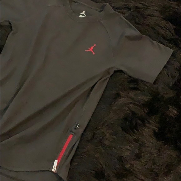 Nike Air Jordan Zip Sides S/S Tee Shirt Sz L - Picture 8 of 8